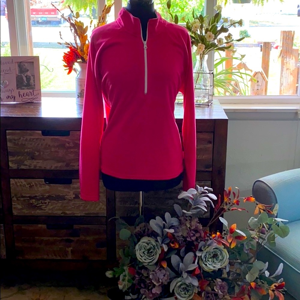 Cozy Plus size 1/2 zip front fleece pullover